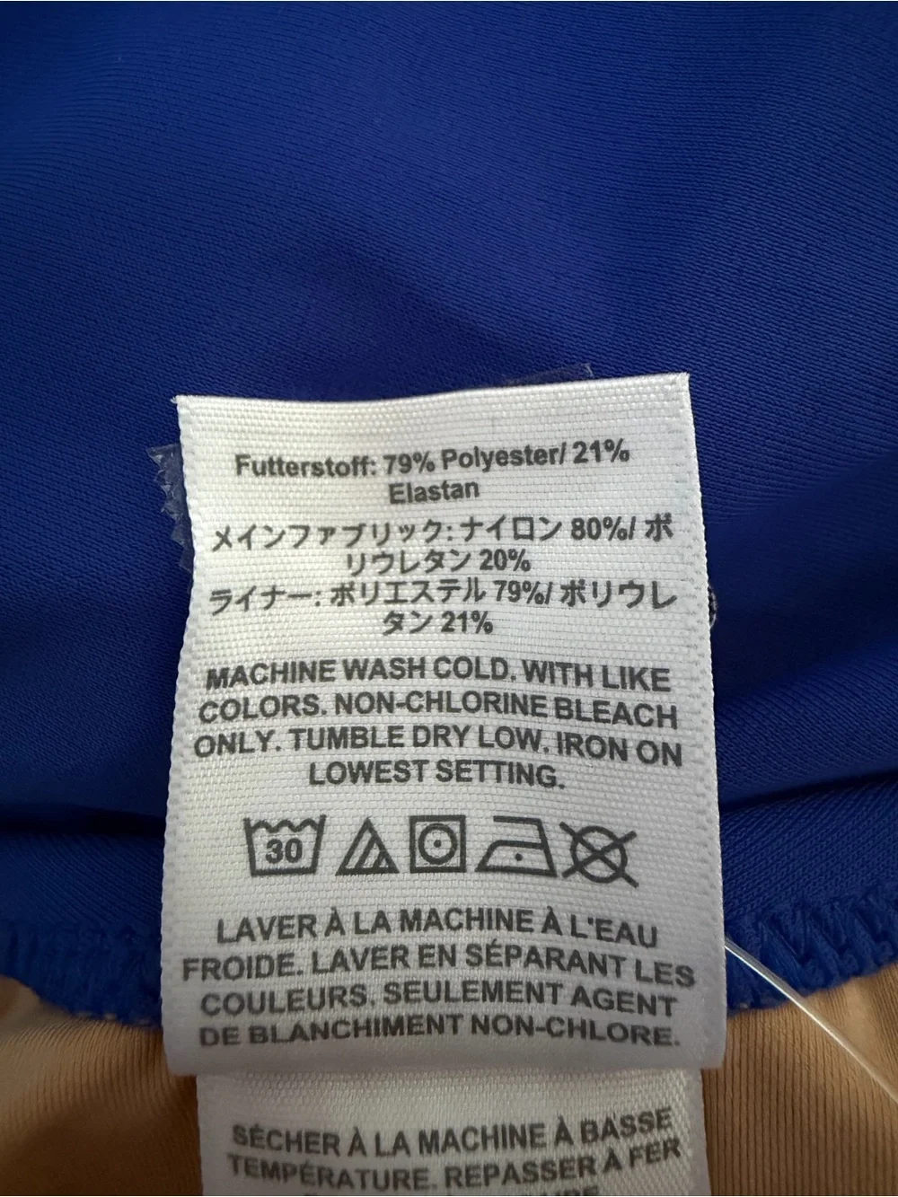 NEW J. Crew Brilliant Blue Tie Shoulder One Piece Swimsuit Small 8640